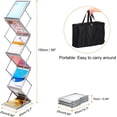 thumbnail image 2 of PATIKIL Foldable Aluminum Magazine Display Racks 6 Layers A4 Brochure Stand Catalog Literature Rack with Oxford Bag for Hotel, Exhibition, Trade Show, Office, 2 of 8