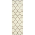 thumbnail image 5 of SAFAVIEH Montreal Lennart Geometric Quatrefoils Shag Runner Rug, Ivory/Beige, 2'3" x 9', 5 of 10