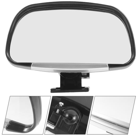 Milisten Auxiliary Convex Mirror for Car Safety Eliminates Blind Spots with Plastic and Glass Construction