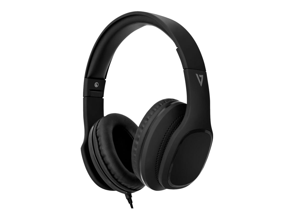V7 HA7013NP Headphones with mic full size wired 3.5 mm jack