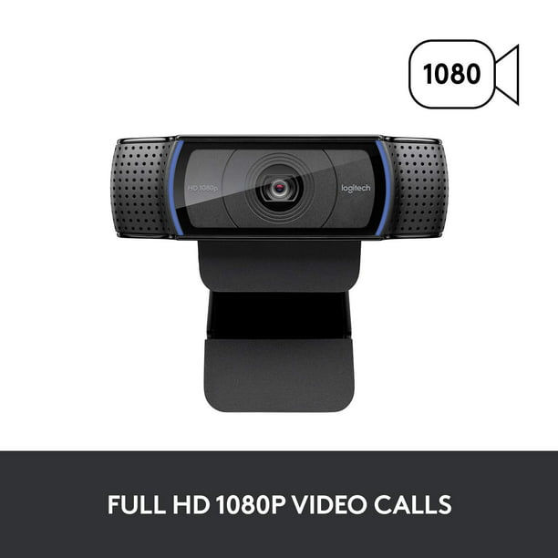 Logitech HD Pro Webcam Widescreen Video Calling and Recording, 1080p Camera, Desktop or Webcam -