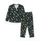 thumbnail image 1 of Balery Dinosaur Conjunto de Pijama con Estampado para Mujer, Conjunto de Dos Piezas con Manga Larga, Ropa de Dormir Suave con Bolsillos, Pijamas Cómodos-Large, 1 of 7