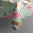 thumbnail image 5 of Basset Hound and Pioneer Flower Square Tablecloth,Waterproof Square Table Cover,Wipeable Spillproof Washable Table Cover for Home Kitchen Party Decor 60"x60"(152x152cm), 5 of 6