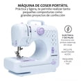thumbnail image 2 of Maquina De Coser Portatil Electrica Mas Kit Costura Y Pedal Color Blanco SelectShop, 2 of 4
