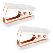 Uxcell Stapler Puller Acrylic Body Metal Jaw Office Home Staple Removers, Marble Texture 2 Pack