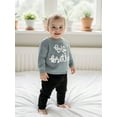 thumbnail image 4 of BemeyourBBs Boy Fall Sweater Letter Embroidered Crewneck Long Sleeve Pullover, 4 of 9