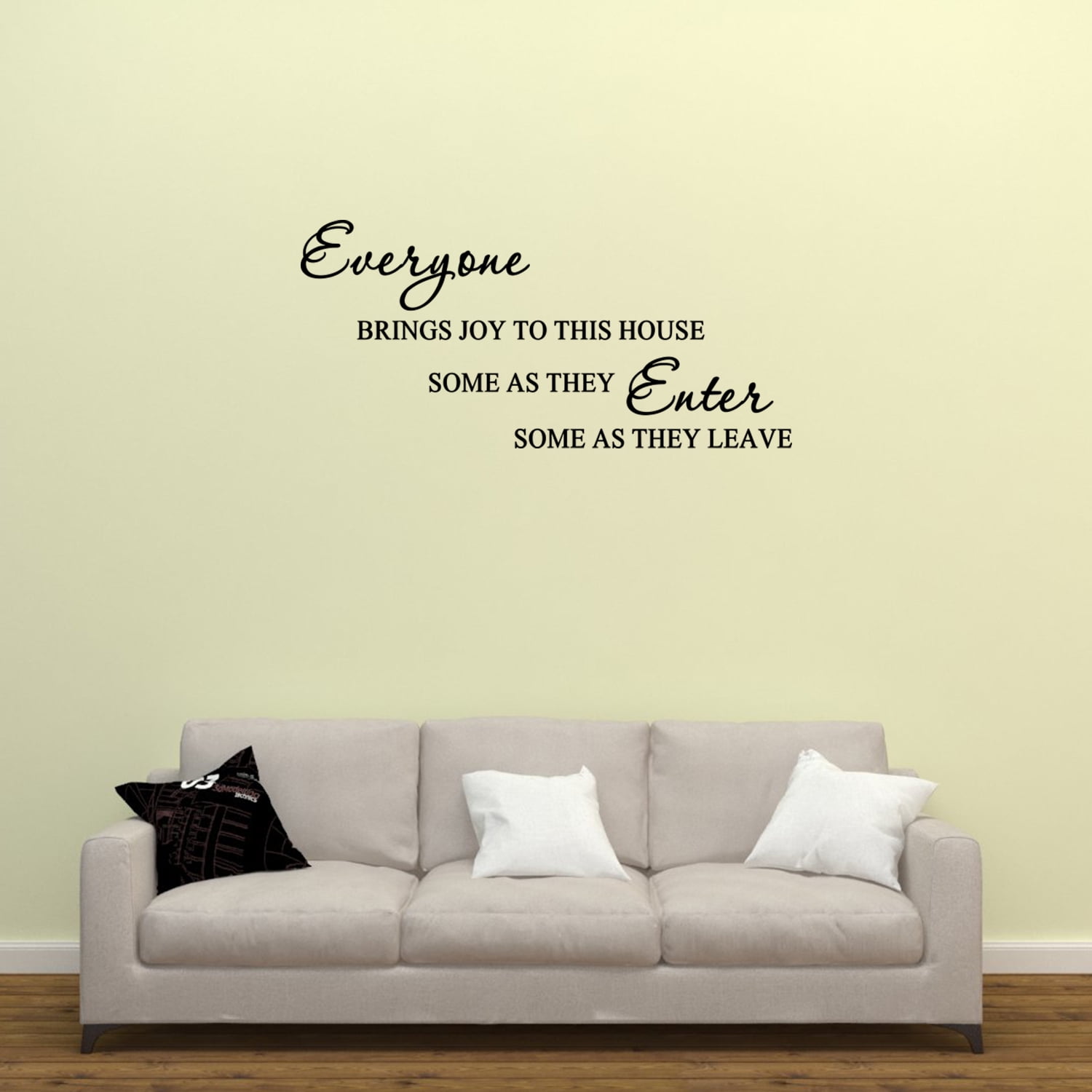 Everyone Brings Joy Wall Sticker Home Quotes Inspirational Love MS066VC 