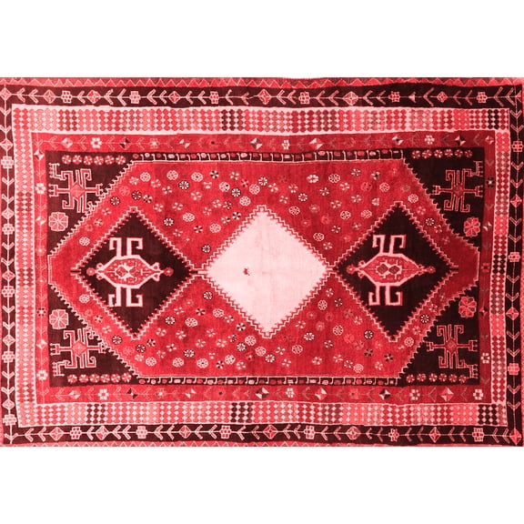 Ahgly Company Indoor Rectangle Persian Red Traditional Area Rugs, 2' x 5'
