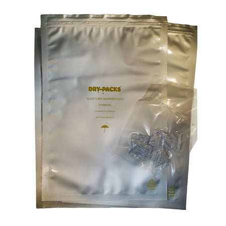 5 10x20 Aluminum Moisture Barrier Bag With Zipper Seal Better Than Mylar Includes Free Silica Gel Packets Our Aluminized