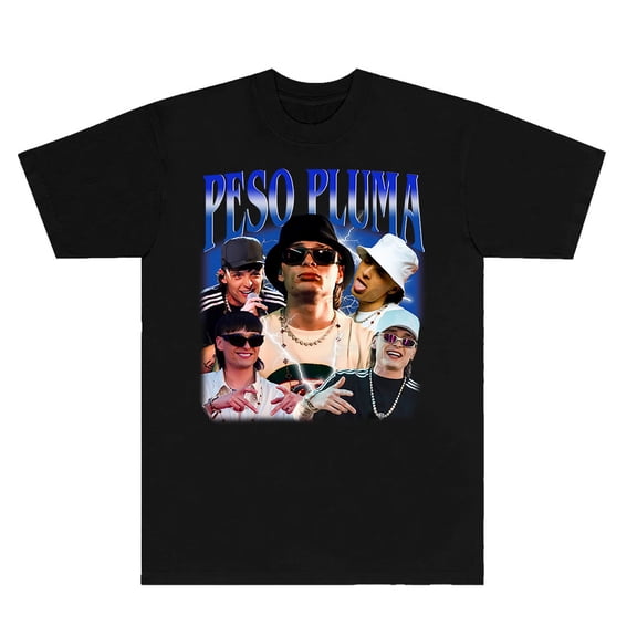 Peso Pluma Vintage T-shirts Exodo Tour Merch Unisex Fashion Casual New Logo Short Sleeve Tee