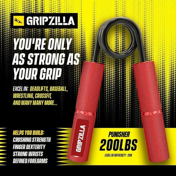 Gripzilla "PUNISHER" Individual Hand Gripper - 200LB