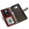 thumbnail image 2 of Mobile Phone Cover for Samsung S6 Edge, Cover Premium Pu Leather Tpu Flip Cover Magnetic Closure Card Compartment Stand Function Wallet with Lanyard Protective Cover, 2 of 7