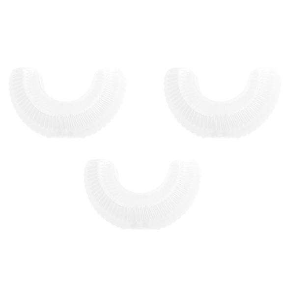 EeaseMX 3 cabezales de cepillo de dientes eléctrico en forma de U de silicona de grado alimenticio.