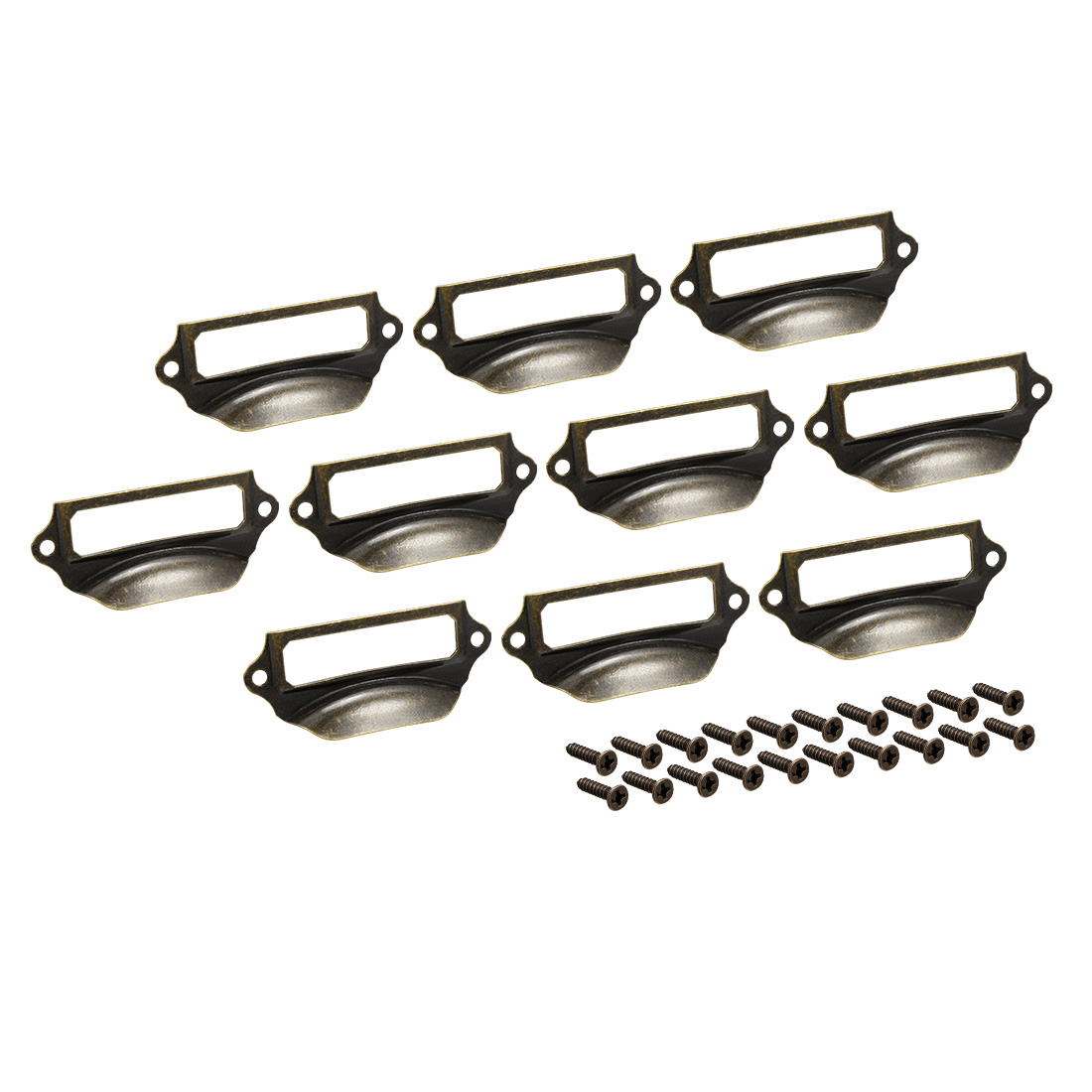 Cup Drawer Pull Kitchen Handles Bronze Tone, 57mm Hole Centers