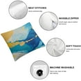 thumbnail image 6 of Ullo0ord Turquoise Marble Throw Pillow Covers Two-Sided Teal Gold Abstract Art Modern Decorative Pillows Case Outdoor Cushion Covers for Couch Sofa Bed Home Decor White 12x12in, 6 of 7