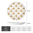 thumbnail image 2 of Wukai Rabbit And Carrot Print Decorative Plate for Display,Bone China Decorative Plate, Ceramic Dinner Plate with Stand, Vertical Ceramic Plate-7in, 2 of 6
