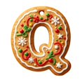 thumbnail image 2 of LEFXSMR Christmas Gingerbread Letter Ornaments, 3.1" Alphabet Initial Ornaments, Letters Christmas Tree Decorations DIY Decor Party Gifts, 2 of 5