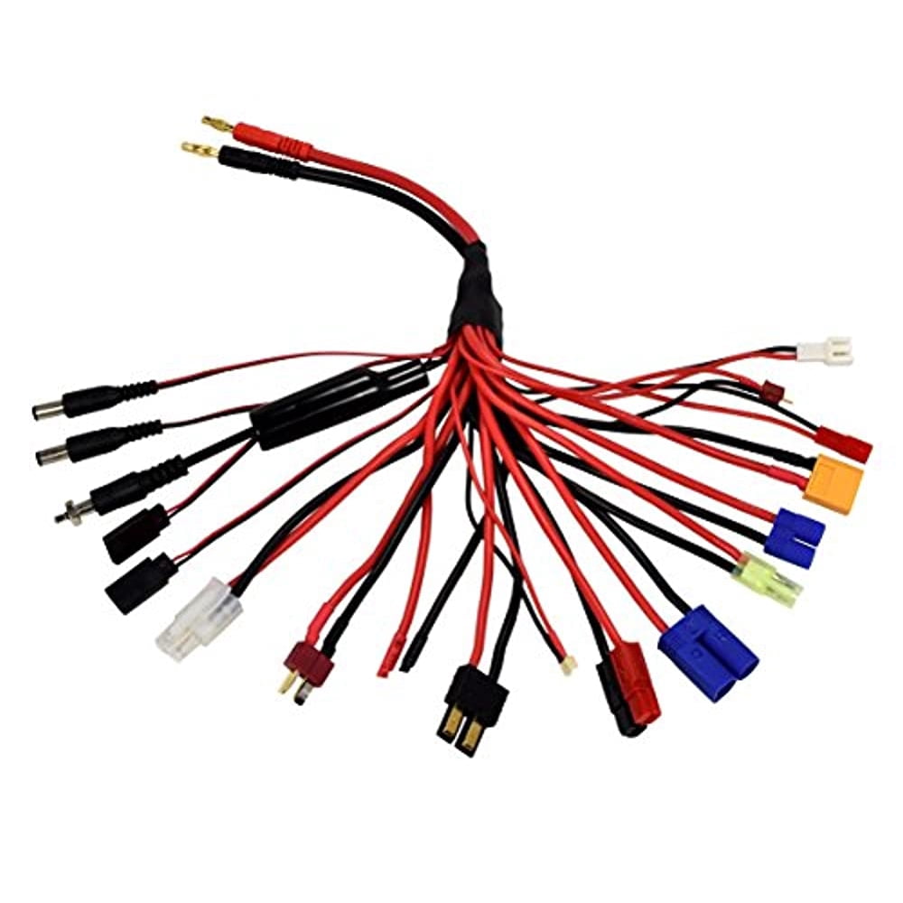 Apex RC Products 18in1 Banana Plug Squid Charger Adapter Lead Cord w