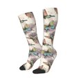 thumbnail image 2 of Easygdp Flying Butterflies-1 Soccer Socks Sport Knee High Socks Calf Compression Athletic Socks for Men and Women, 2 of 9