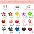 thumbnail image 4 of Trayknick Lollipop Design Silicone Straw Tips - 5Pcs Straw Covers for Tumbler, Cute Straw Protector, Dustproof Straw Toppers, Straw Decoration Party Favors, 4 of 8