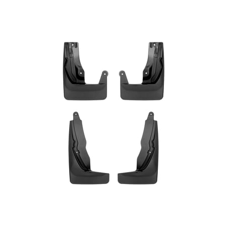 WeatherTech Custom No Drill Splash Guard MudFlaps compatible with Honda CR-V, CR-V Hybrid, Front & Rear Set - Black