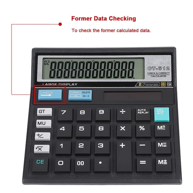 Calculadora científica solar Antigua verificación de datos 12 bits grande ANGGREK Otros