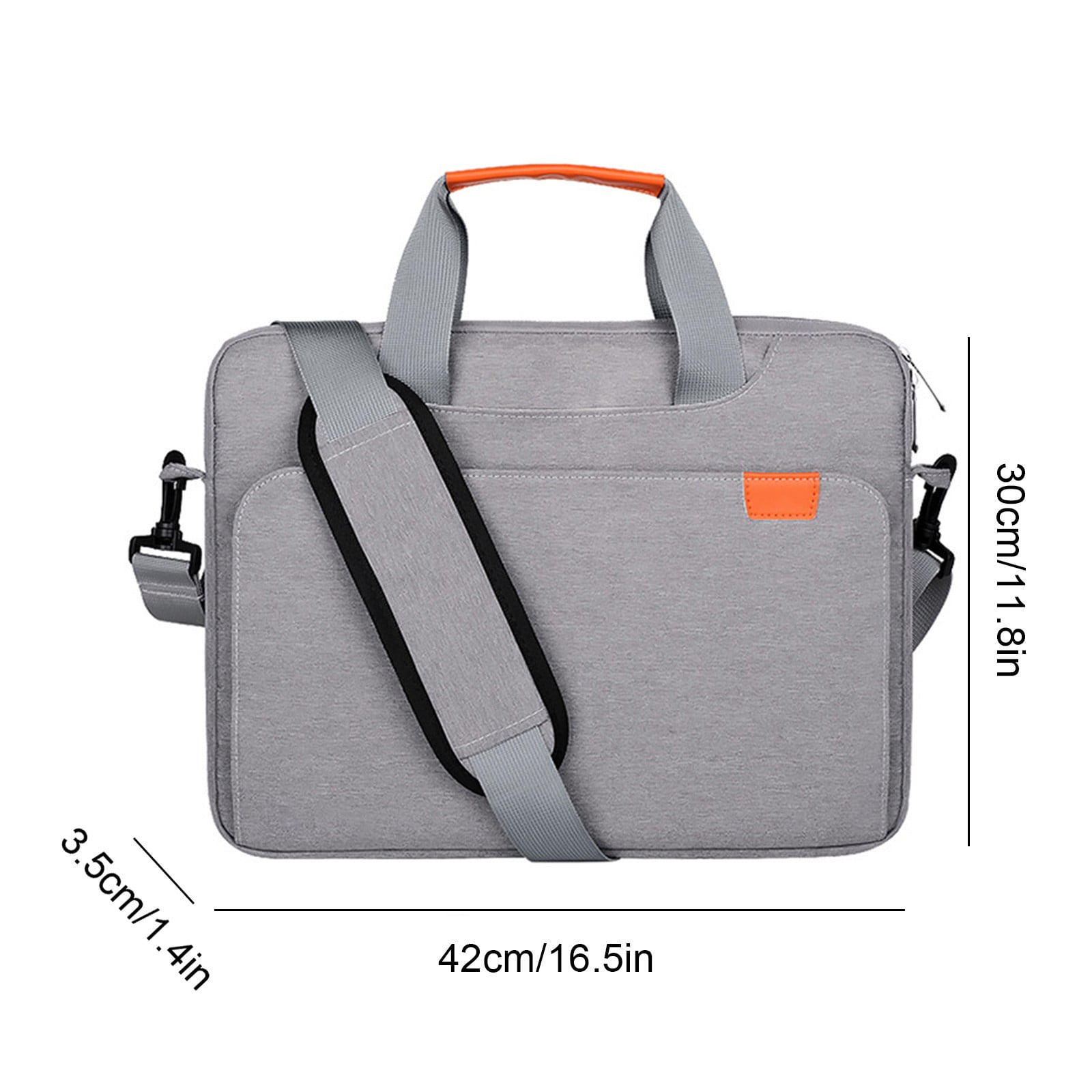 COM1950s 15.6 Inch Laptop Bag,Crossbody Shockproof Computer Case with Removable Shoulder Strap,Waterproof Portable Design and Trolley Compatible for Travel