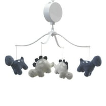 Bedtime Originals Roar Blue/Gray Dinosaur Musical Baby Crib Mobile