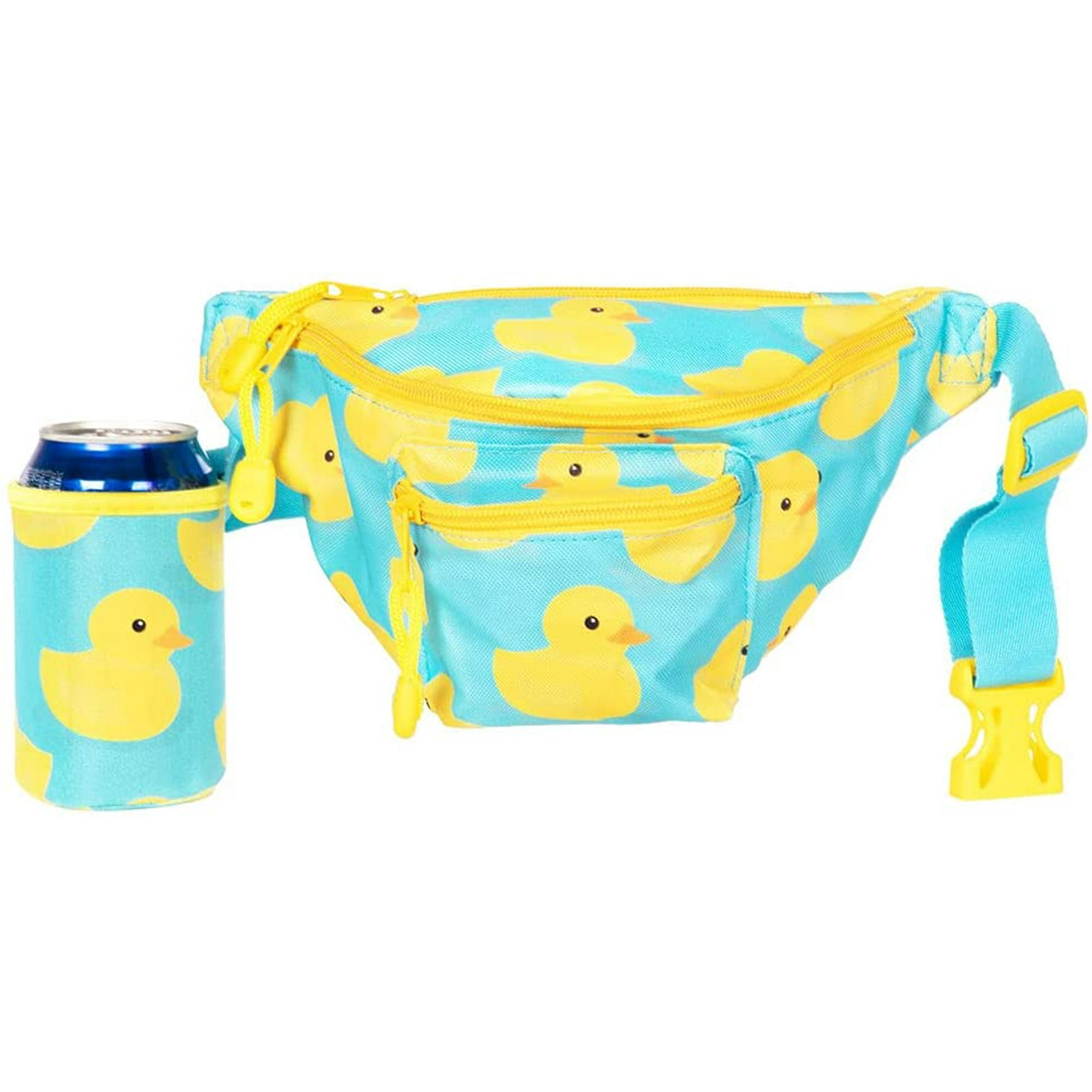 Rubber Duckie Fanny Pack with Drink Holder with Secret Hidden Pocket Walmart