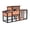 Orange/Black-Pro, variant on Predator Proof Outdoor 2 Story Duck Condo with Weatherproof Brooder,Duck Hutch with Wire Mesh Run,58",Orange with Black