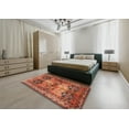 thumbnail image 5 of Ahgly Company Machine Washable Indoor Square Traditional Orange Area Rugs, 7' Square, 5 of 7
