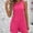 Hot Pink, variant on Mqqzkk Women's Sleeveless Rompers Cotton Summer Casual Loose Crew Neck Wide Strap Shorts Jumpsuit Beach Cover Up with Pockets Black L