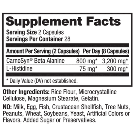 Prolab Beta Alanine Extreme® Carnosyn 3200mg 56 Capsules - Pre-Workout