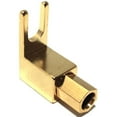thumbnail image 4 of Right Angle Spade Fork & Binding Post - 4mm Banana Plug Socket - Spade Fork Connector for Speaker & Power & Amp(20 Pack),20 x Spade Adapter Plugs,gold, 4 of 8