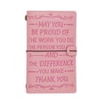 thumbnail image 1 of Dsscvnef Leather Journal Handmade for Writing Diary Notebook Graduation Christmas A6 Size Refillable Travel, 1 of 9