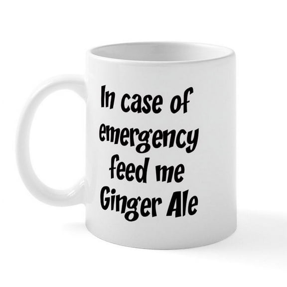 CafePress - Feed Me Ginger Ale Mug - 11 oz Ceramic Mug - Novelty Coffee Tea Cup