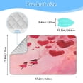 thumbnail image 2 of Wobogo Release Red Heart Balloon Ironing Mat Blanket Quilted Washer Dryer Heat Resistant Pad Foldable for Easy Storage, 2 of 6