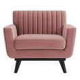 thumbnail image 3 of Modway Engage Channel Tufted Performance Velvet Armchair in Dusty Rose, 3 of 7