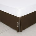 thumbnail image 4 of PiccoCasa Bed Skirt Double Brushed Microfiber with Dust Ruffle, Queen Dark Brown, 4 of 8