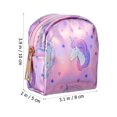 thumbnail image 4 of 2 Pcs Unicorn Wallets Unicorn Purse Coin Purse Girls Change Purse Women Wallet Mini Backpack Keychain, 4 of 7
