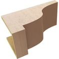 thumbnail image 6 of 10"W x 20"D x 10"H Wide Newport Rough Cedar Woodgrain TimberThane Corbel, Primed Tan, 6 of 6