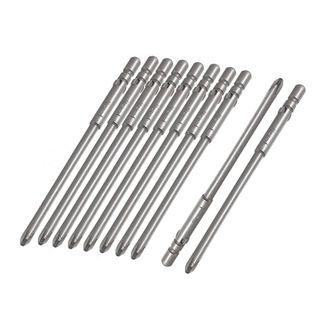 Juego de Puntas de Destornillador Magnético Unique Bargains 10 Piezas 4 mm PH1 80 mm