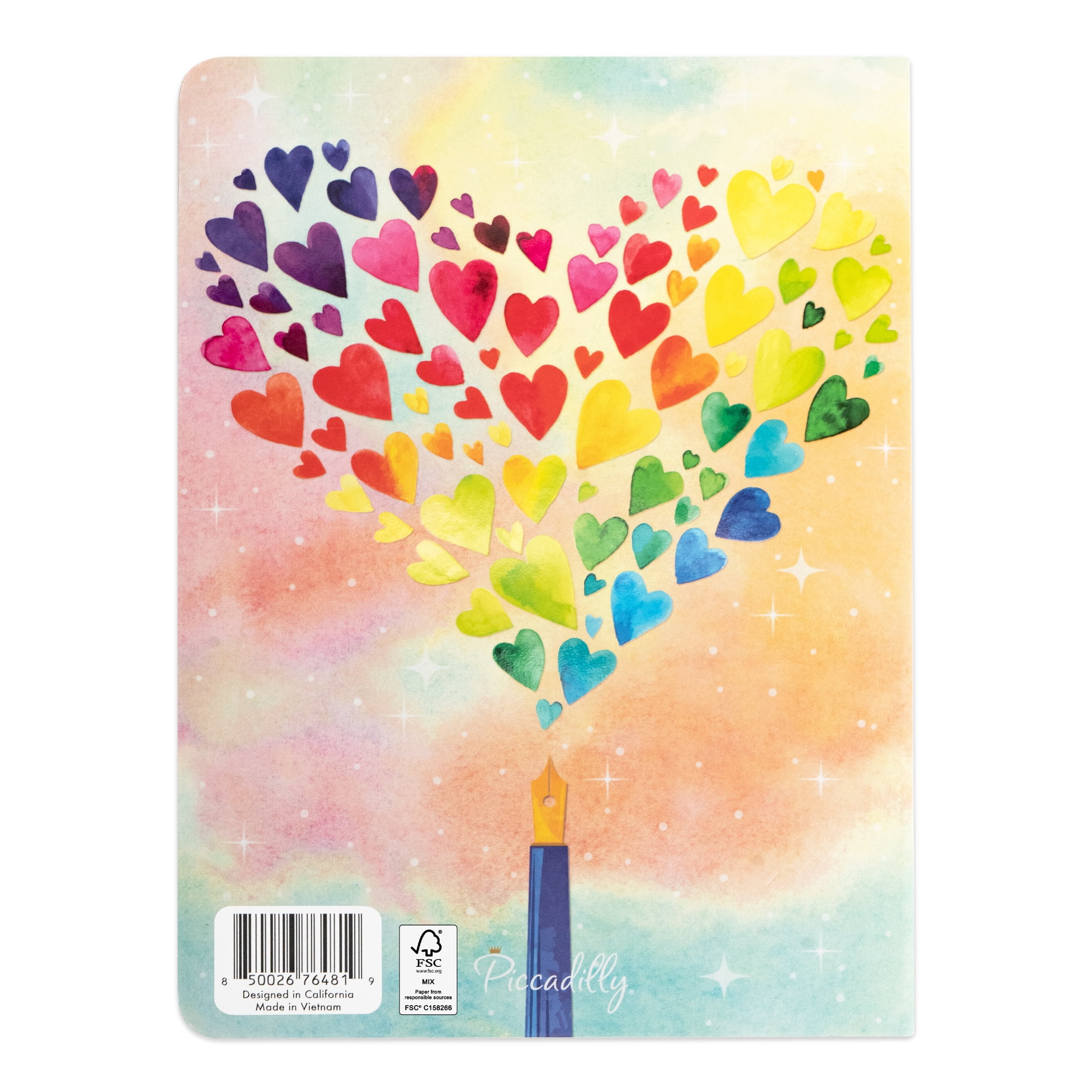 Piccadilly Guided Happiness Journal for Adults, 6 x 8.5", 200 Pages, Flexi Cardstock Cover