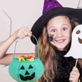 thumbnail image 5 of Halloween Pumpkin Candy Bags for Kids, Trick or Treat, Non-Woven Pumpkin Buckets Trick or Treat Bags Holder Handbag for Kids Costume Party Favors Supplies, 5 of 6
