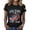 #01 Black, variant on 250 Anniversary Shirt for Women 1776-2026 Stars and Stripes Print Short Sleeve Crew Neck Stretchy T-Shirts Vintage Relaxed Fit Comfy Summer Spring Tees,XL,#01 Pink