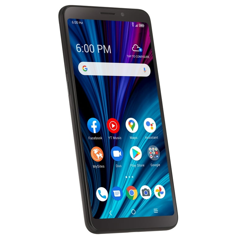 TCL A3X 32GB Prepaid Mobile Phone, Straight Talk- Black, Cell