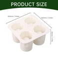 thumbnail image 3 of BNNG Silicone Shot Glass Ice Molds/Trays for Freezer with 4 Cavities, Reusable Whiskey Glass Ice Cubes,DIY Cupcake Decor Candy Fondant Ice Cream Desserts Crystal Soap Mould, Holds 1oz Each, 3 of 5