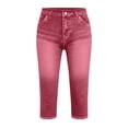 thumbnail image 5 of Kilaqueen Jeggings for Women Pull On Skinny Capri Jeans Stretchy High Waisted Faux Denim Capri Leggings Casual Cropped Yoga Pants, 5 of 5