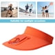 thumbnail image 5 of Sombrero De Sombrilla Gorra de golf de béisbol con ventilador de carga USB, gorras parasol para acampar (naranja), 5 of 6