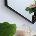 thumbnail image 5 of Metal frame hexagon mirror 30 inch in Black, 5 of 13